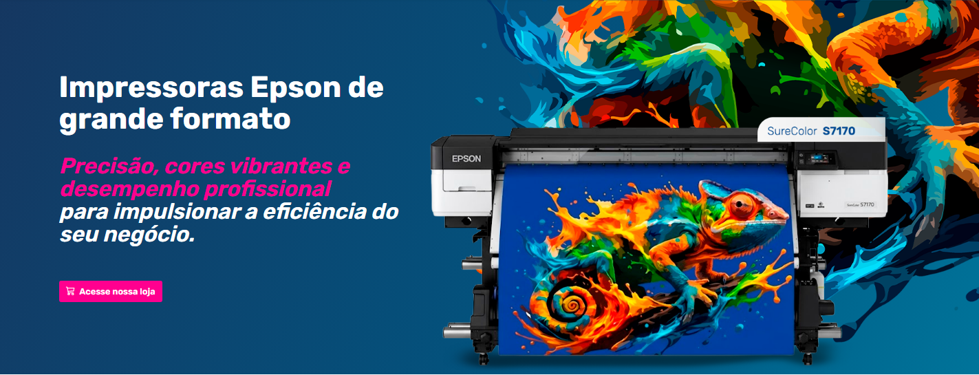 Impressoras Epson de grande formato. Precis�o, cores vibrantes e desempenho profissional para impulsionar a efici�ncia do seu neg�cio. Acesse nossa loja.