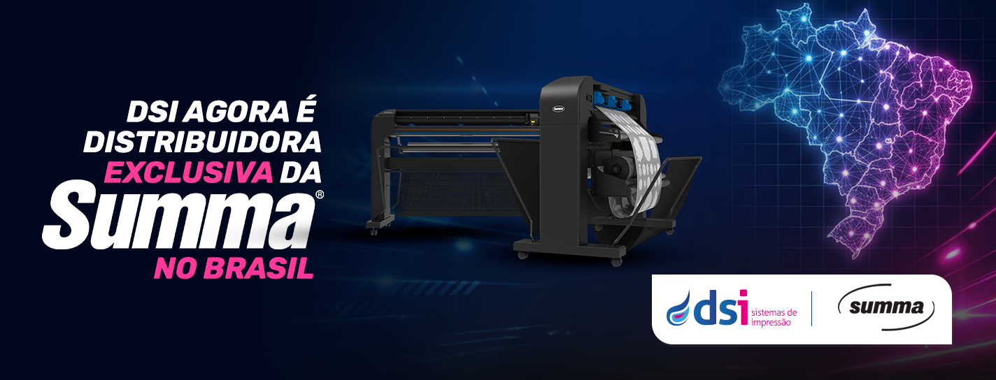 DSI agora � distribuidora exclusiva da Summa no Brasil. Conhe�a as plotters de recorte.