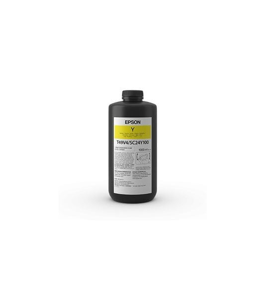 Garrafa de Tinta Amarela Epson UltraChrome UV T49V, 1000 ml