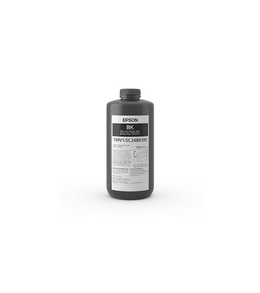 Garrafa de Tinta Preta Epson UltraChrome UV T49V, 1000 ml